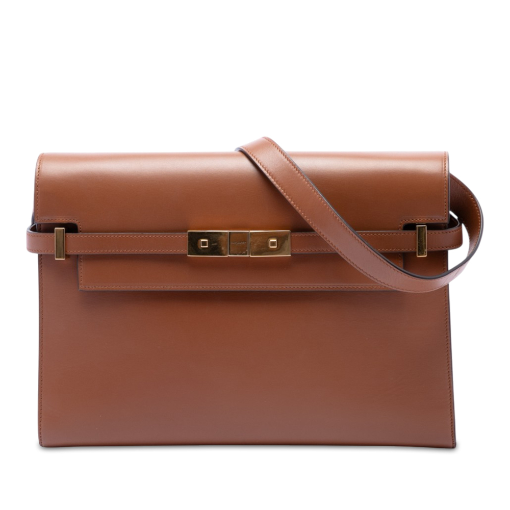 Pre-Loved Saint Laurent Medium Smooth Calfskin Manhattan Shoulder Bag